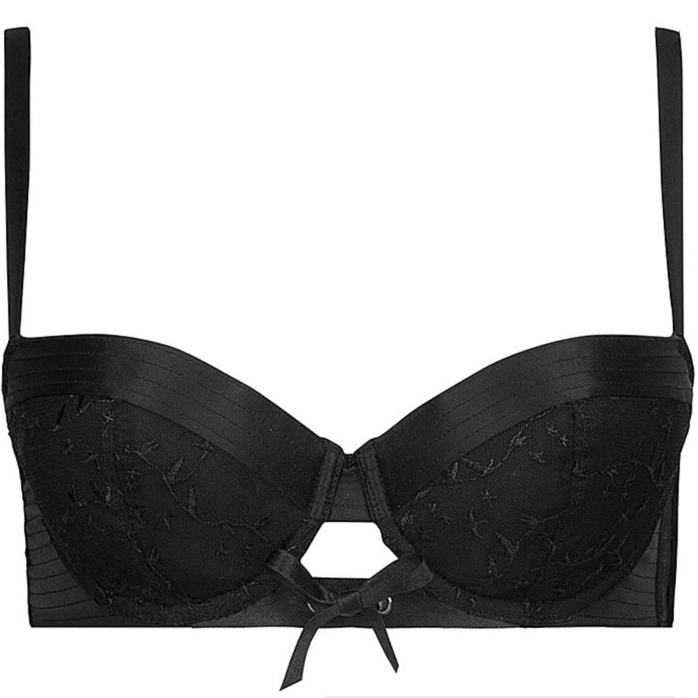 SIMONE PERELE - Limited Edition Padded Balcony Black Bra - NEW
